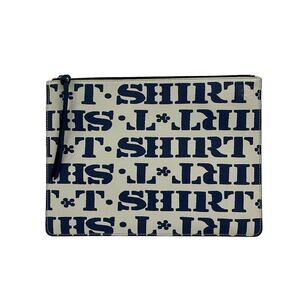 Loewe Clutch Bag White Navy